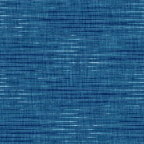 전형적 인 파란색 줄무늬 남성 셔츠 직물 질감. 해군 우주 물갈퀴가 있는 멜랑 배경. 매끄럽지 않은 단순 한 스타일의 직물 옷감이다. 인쇄되어 있는 고해상도 천. — 스톡 사진