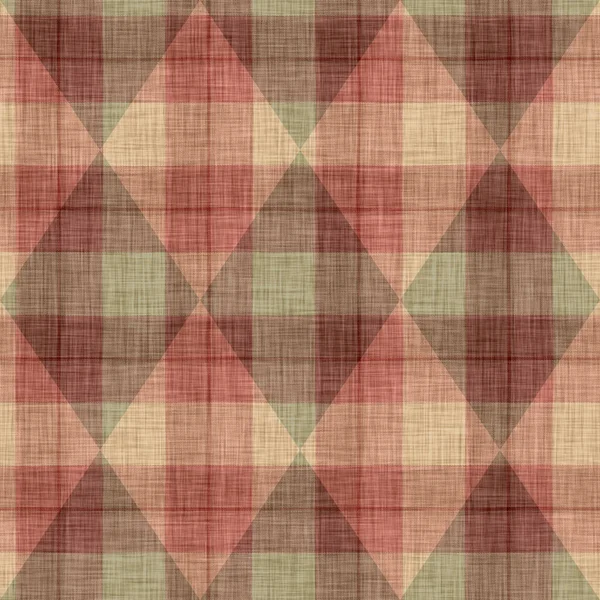 Padrão de tecido argyle xadrez fundo tecer. Diamante tradicional verificado efeito de textura de linho decoração. Tecido de pano de mobiliário macio sem costura. Melange tartan inverno escocês por toda a impressão — Fotografia de Stock