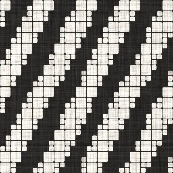 Senza cuciture tessuto bianco nero tessuto trama lino striscia. Sfondo bicolore modello monocromatico. Moderno effetto tessitura tessile. Linea rotta maschile ripetizione stampa jpg. — Foto Stock