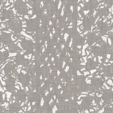 Kusursuz Fransız nötr benekli çiftlik keten efekti arka planı. Provence Gri Beyaz Kırsal Örgü desenli dokuyu yıkadı. Kalitesiz şık kulübe tekstil baskısı. 