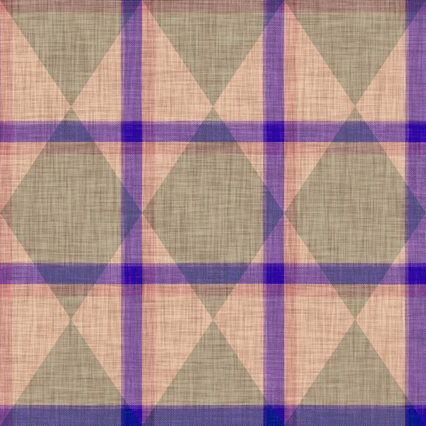 Geweven argyle geruite achtergrond weven patroon. Traditionele diamant gecontroleerd decor linnen textuur effect. Naadloze zachte meubeldoek. Melange Schotse wintertartan overal te zien — Stockfoto