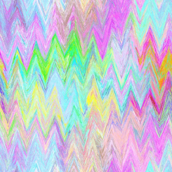 Seamless abstrato pintado escovado chevron textura. Arco-íris fundo padrão material brilhante. Boho verão vibrante pintado ikat efeito têxtil impressão. — Fotografia de Stock