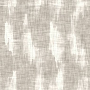 Benekli lekeli keten dokusu. Organik düzensiz çizgili, pürüzsüz desen. Ev dekorasyonu için modern sade doğa tekstili. Çiftlik evi tarama stili kırsal gri her yerde..