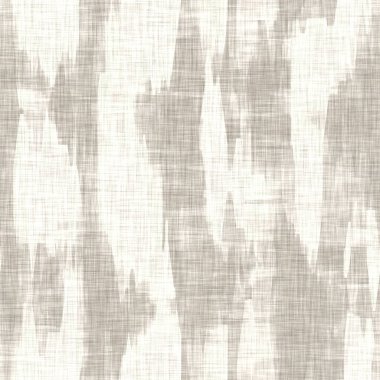 Benekli lekeli keten dokusu. Organik düzensiz çizgili, pürüzsüz desen. Ev dekorasyonu için modern sade doğa tekstili. Çiftlik evi tarama stili kırsal gri her yerde..