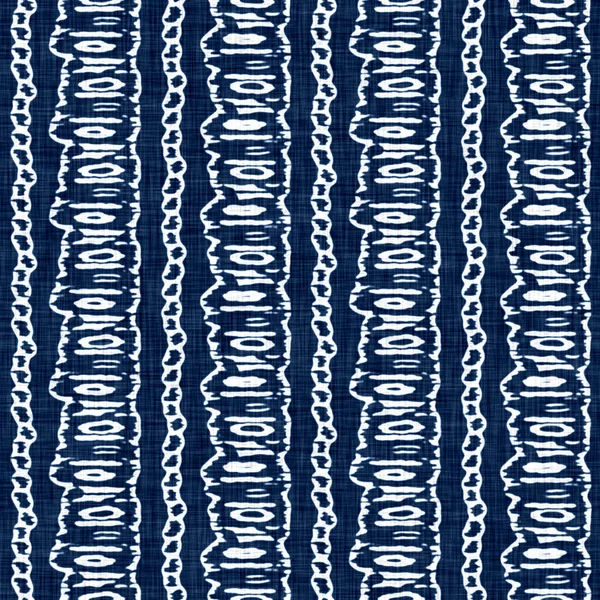 Acid wash blue jean effect texture with decorative stripe line background. Seamless denim textile fashion cloth fabric all over print. — Stock Photo, Image