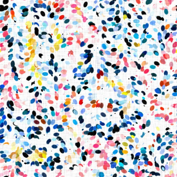 Watercolor irregular confetti dotted background. Hand painted whimsical party carnival seamless pattern. Pretty patterned cotton sprinkles allover print. — Stock Photo, Image