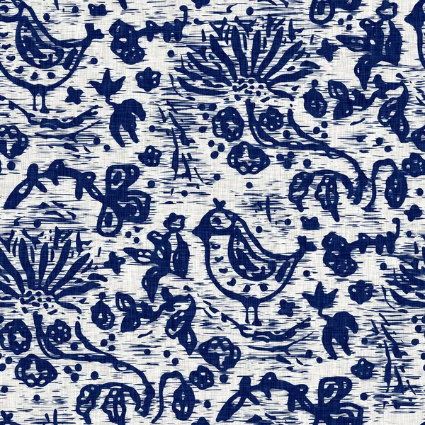 Tejido teñido índigo patrón animal textura. Tinte de tela de moda textil transparente resistente a toda la impresión. Impresión en bloque de kimono japonés. Alta resolución batik efecto repetible muestra de la naturaleza. —  Fotos de Stock