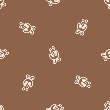 Kusursuz arka plan çiçeği cinsiyet ayrımı yok. Tuhaf asgari 2 tonluk toprak rengi. Çocuk odası duvar kâğıdı ya da boho çizgi film modası her yerde..