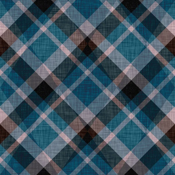 Tkaný argyle kostkované pozadí tkaní vzor. Tradiční diamant kontrolované dekor textury efekt. Bezešvé měkké bytové textilie. Melanž Skotský zimní tartan po celém tisku — Stock fotografie