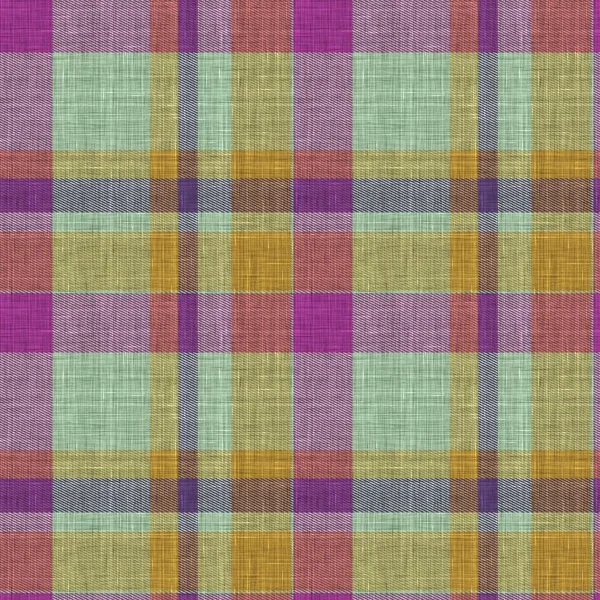 Sticka ull rutigt bakgrundsmönster. Traditionell varm rutig handsydd stygnstruktur effekt. Sömlös maskulin tweed effekt tyg. Melange vinter tartan över hela tryck. — Stockfoto