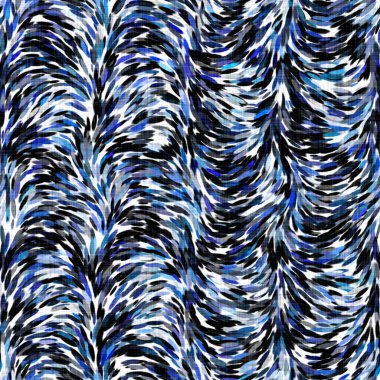 Suluboya fırçalanmış noktalı arkaplan. Elle boyanmış tuhaf empresyonist karnaval kusursuz desen. Dekoratif dalgalı yıkama boyası her yerde..