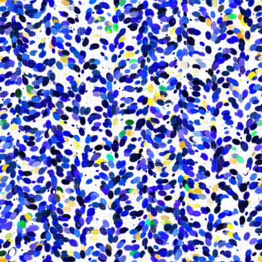 Suluboya düzensiz konfeti lekeli arka plan. Elle boyanmış tuhaf parti karnavalı kusursuz desen. Hoş desenli pamuk parçacıkları..