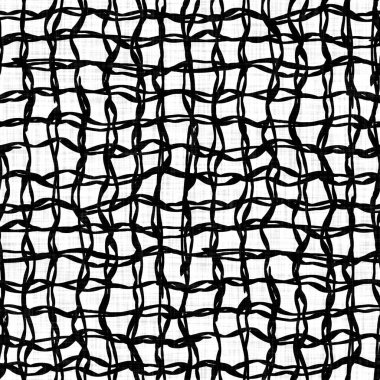 Kusursuz siyah örülmüş kumaş geometrik keten dokusu. İki ton monokrom desenli arka plan. Modern dokuma efekti. Erkeksi biçim motifi jpg yazısını tekrarla. 