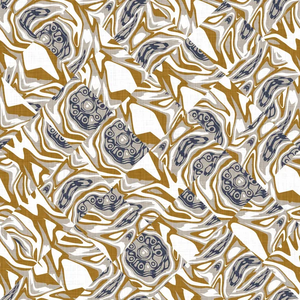 Erkeksi geometrik arıza kusursuz desen. Erkek modası için bozulmuş lacivert beyaz retro-jeo biçimi. Modern eskimiş karamsar tasarım örneği. Yüksek çözünürlüklü tekrarlanabilir kiremit.