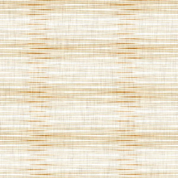 Linen texture background with broken stripe. Organic irregular striped seamless pattern. Modern plain 2 tone spring textile for home decor. Farmhouse scandi style rustic orange all over print. — Stock Photo, Image