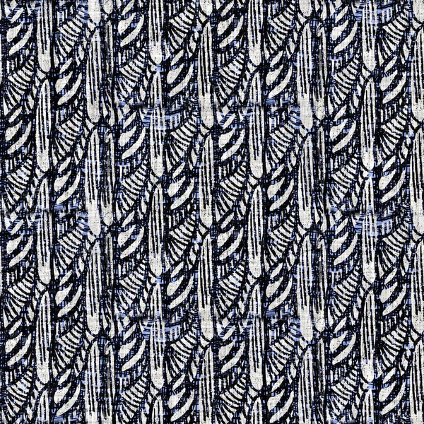 Texture de lin géométrique en tissu blanc noir sans couture. Fond motif monochrome à deux tons. Effet tissage textile moderne. Modèle de forme masculine impression jpg répétée. — Photo