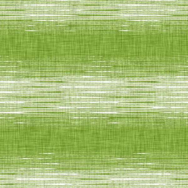 손상된 줄무늬와 텍스처 배경을 연결하는 거야. 유기적 이지 않은 불규칙 한 섬유 패턴이야. 현대의 플레인 2 톤은 가정용 데 코를 위한 스프링 직물이다. 사방에 있는 농장 증평 양식의 소박 한 녹색. — 스톡 사진