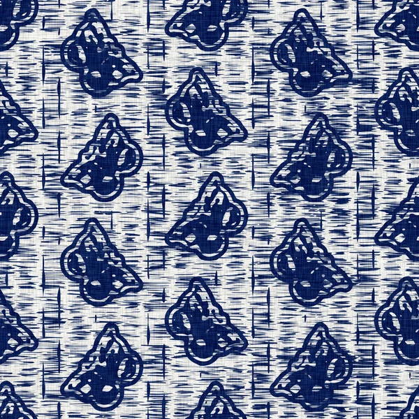Indygo barwione tkaniny motyli zwierzęcych wzór tekstury. Płynne tkaniny tekstylne barwnik oprzeć się na całym druku. Odcisk japońskiego kimona. Wysoka rozdzielczość batik efekt powtarzalny charakter swatch — Zdjęcie stockowe