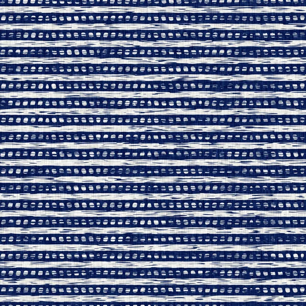 Ίντιγκο βαμμένο ύφασμα γραμμή μοτίβο υφή. Απρόσκοπτη βαφή υφάσματος μόδας αντιστέκεται σε όλη την εκτύπωση. Ιαπωνικό αποτύπωμα κιμονό. Υψηλής ανάλυσης batik αποτέλεσμα ριγέ Swatch. — Φωτογραφία Αρχείου
