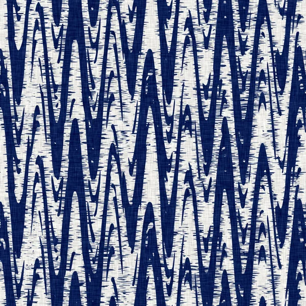 Texture de motif de ligne de bande de tissu teint indigo. Teinture de tissu de mode textile sans couture résister partout imprimer. Impression bloc kimono japonais. Haute résolution effet batik rayé swatch. — Photo