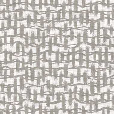 Kusursuz Fransız nötr gri şeritli çiftlik evi keten arka planı. Provence gri kırsal romantik dokunmuş desen dokusu. Kalitesiz şık tonal tekstil çizgisi baskısı