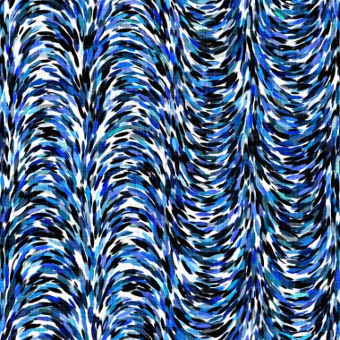 Suluboya fırçalanmış noktalı arkaplan. Elle boyanmış tuhaf empresyonist karnaval kusursuz desen. Dekoratif dalgalı yıkama boyası her yerde..