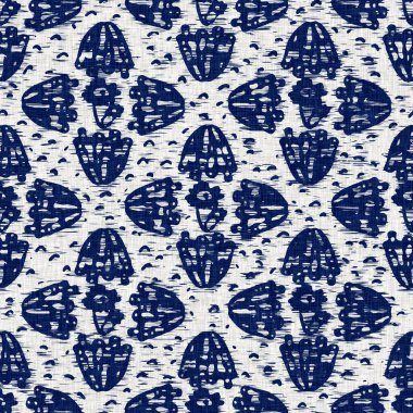  İndigo boyalı kumaş desenli çiçek deseni. Kusursuz tekstil kumaş boyası baskıya dayanıklıdır. Japon kimono bloğu baskısı. Yüksek çözünürlüklü batik etkisi tekrarlanabilir kumaş parçası. 