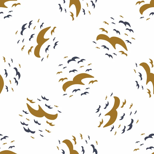 Erkeksi çizilmiş martı karalama motifi kusursuz desen. Dijital albüm kağıdı ve tekrarlanabilir erkekler için klasik retro modern şekil vektör içinde hediye paketi tasarımı.