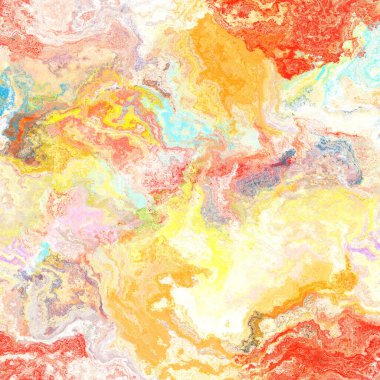 Kusursuz, soyut, fırçalanmış mermer dokular. Gökkuşağı parlak malzeme desenli arka plan. Boho yaz enerjisi boyanmış tekstil baskısı. 