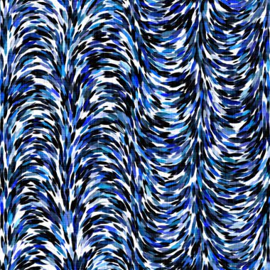 Suluboya fırçalanmış noktalı arkaplan. Elle boyanmış tuhaf empresyonist karnaval kusursuz desen. Dekoratif dalgalı yıkama boyası her yerde.