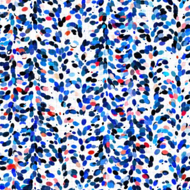 Suluboya düzensiz konfeti lekeli arka plan. Elle boyanmış tuhaf parti karnavalı kusursuz desen. Hoş desenli pamuk parçacıkları..