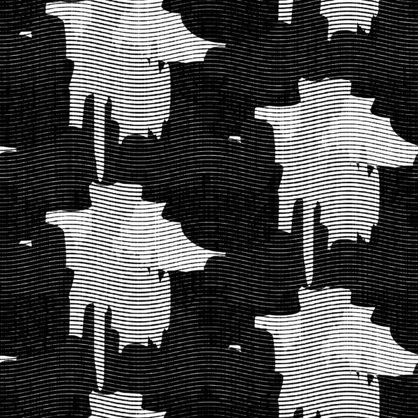 Sin costuras geométricas negro blanco tejido arenque estilo textura. Patrón monocromo de dos tonos 50. Efecto de tejido textil moderno. Línea rota masculina repetición jpg print. — Foto de Stock