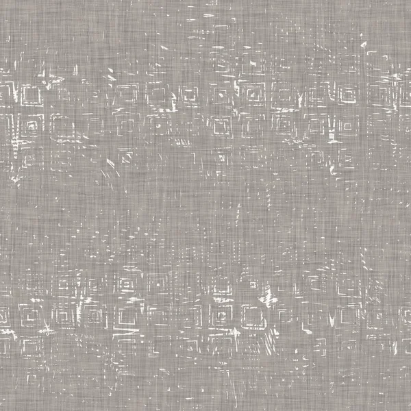 Nahtlose Französisch neutral greige meliert Farmhouse-Leinen-Effekt Hintergrund. Provence grau weiß rustikal verwaschenes Webmuster Textur. Shabby chic Stil Hütte Textildruck. — Stockfoto