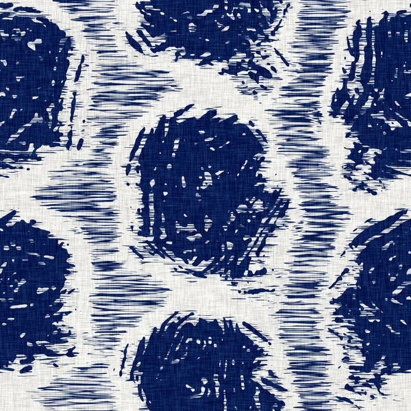 İndigo boyalı kumaş jeo şekil dokusu. Kusursuz tekstil kumaş boyası baskıya dayanıklıdır. Japon kimono bloğu baskısı. Yüksek çözünürlüklü batik etkisi — Stok fotoğraf