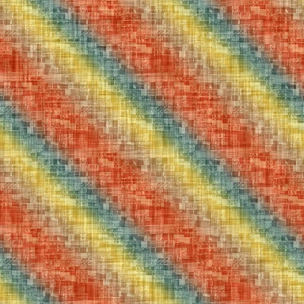 Diagonal melange stripe wash out background. Hand painted farmhouse cottage linen seamless pattern. Modern shabby chic textile for spring summer home decor. Decorative pastel scandi all over print.