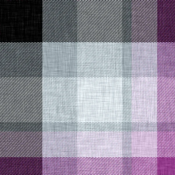 Traditional gingham plaid woven linen texture. Seamless winter style weave checkered effect. British farmhouse tweed masculine background pattern High resolution wool repeat tile swatch. — Stock Photo, Image