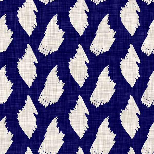 Texture marbrée indigo sans couture. Bleu tissé boro coton fond effet teint. Répéter japonais batik résister modèle. Colorant pour cravates perturbé. Asiatique fusion allover kimono textile. Impression de tissu usé — Photo