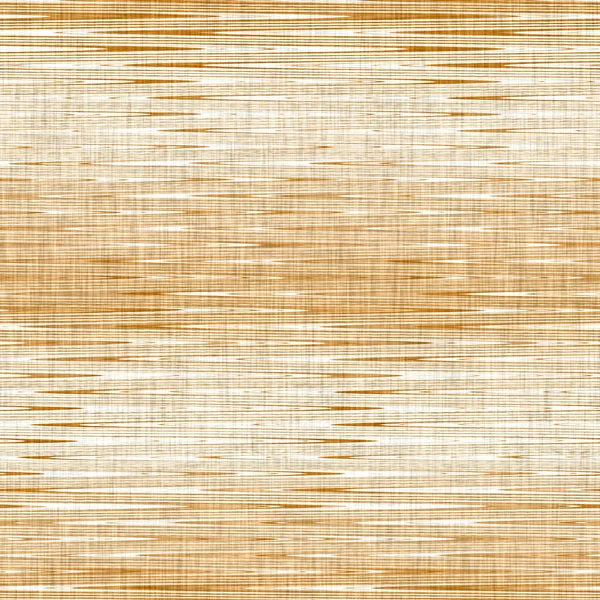 Linen texture background with broken stripe. Organic irregular striped seamless pattern. Modern plain 2 tone spring textile for home decor. Farmhouse scandi style rustic orange all over print. — Stock Photo, Image