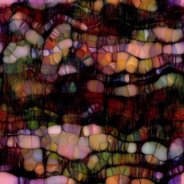 Benekli lekeler, pürüzsüz desen. Canlı boho organik şekil yapısı. Boyalı moda soyut moda baskıları ve çok renkli alan boyalı tekstil. 