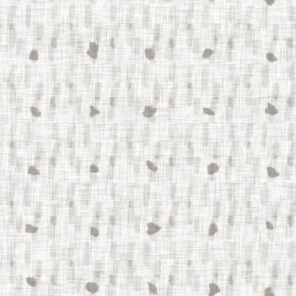 Fondo de lino de granja geométrica greige neutro francés sin costuras. Provenza gris blanco rústico romántico tejido textura del patrón. Shabby chic estilo tonal cabaña forma textil impresión. — Foto de Stock