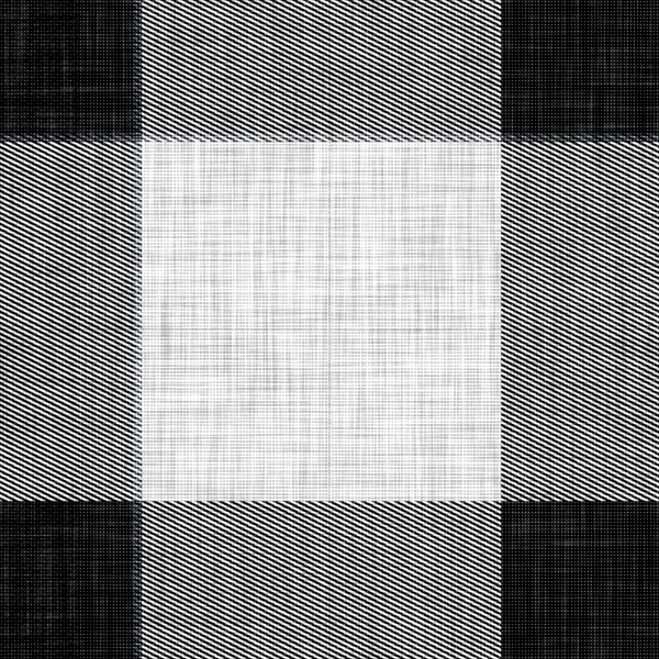 Безшовна чорно-біла тканина геометрична лляна текстура. Два тони монохромного тла візерунка. Сучасний ефект ткацтва текстилю. Мотив маскулінної форми повторення jpg-друку . — стокове фото