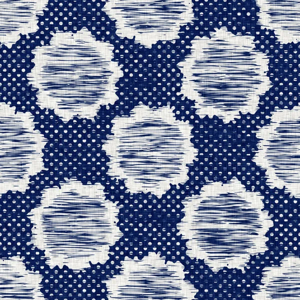 Ίντιγκο βαμμένο ύφασμα λουλούδι μοτίβο υφή. Απρόσκοπτη βαφή υφάσματος μόδας αντιστέκεται σε όλη την εκτύπωση. Ιαπωνικό αποτύπωμα κιμονό. High resolution batik αποτέλεσμα επαναλαμβανόμενο Swatch. — Φωτογραφία Αρχείου