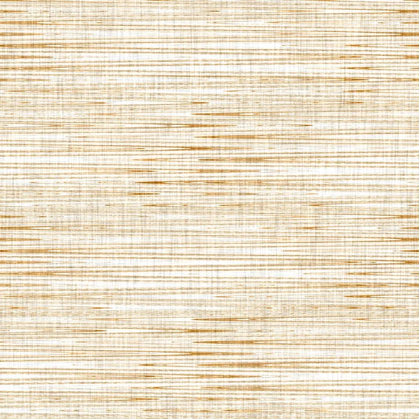 Textura de lino de fondo con raya rota. Patrón orgánico de rayas irregulares sin costura. Textil moderno llano de 2 tonos para la decoración del hogar. Granja estilo escándalo rústico naranja por todas partes imprimir. — Foto de Stock