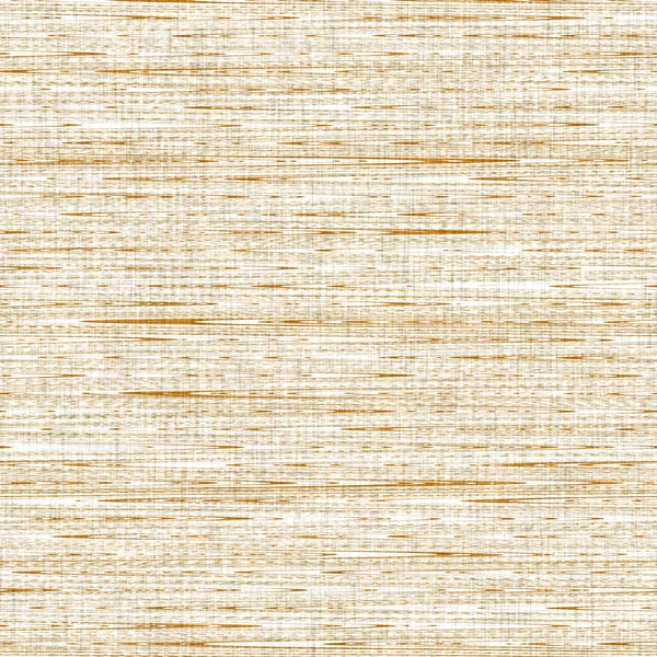 Linen texture background with broken stripe. Organic irregular striped seamless pattern. Modern plain 2 tone spring textile for home decor. Farmhouse scandi style rustic orange all over print. — Stock Photo, Image