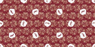 Kenarları, kurdeleleri ve el yapımı baskı dokusu için nötr uniseksüel kaprisli stil. Tüm eski kasetlerde. Puantiyeli engelsiz sınır. 