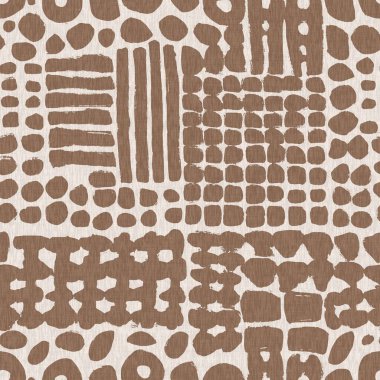 Cinsiyet olarak nötr bebek odası doğal kahverengi keten dekor arka planı. Scandi stili, dekoratif çocuk modayla karalama duvar kâğıdı. Sakin karalama şekli en az şekilsiz desen.