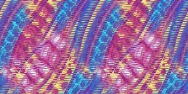 60 'ların tarzı sınır için yazlık ev dekoru. Parlak tropikal palyaço desenli bayrak. 