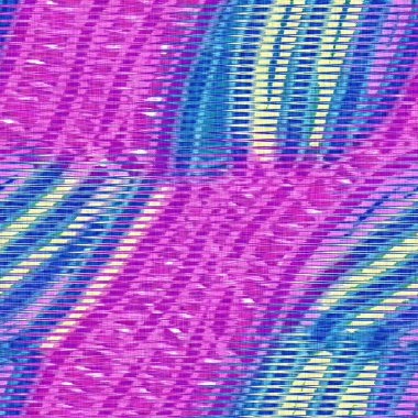 60 'ların stil duvar kâğıdı için yazlık ev dekorasyonu. Parlak tropikal palyaço desenli fayans. 