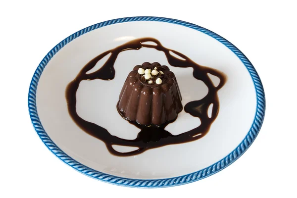 Choklad dessert och kakao grädde — Stockfoto