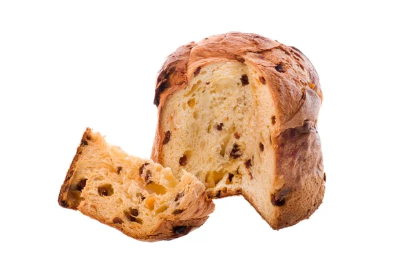 Torta natalizia italiana chiamata panettone — Foto Stock